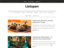 Tablet Screenshot of listupon.com